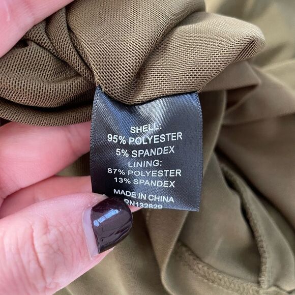 Dundas x Revolve Atlas Mini Dress in Khaki Green - Picture 8 of 9